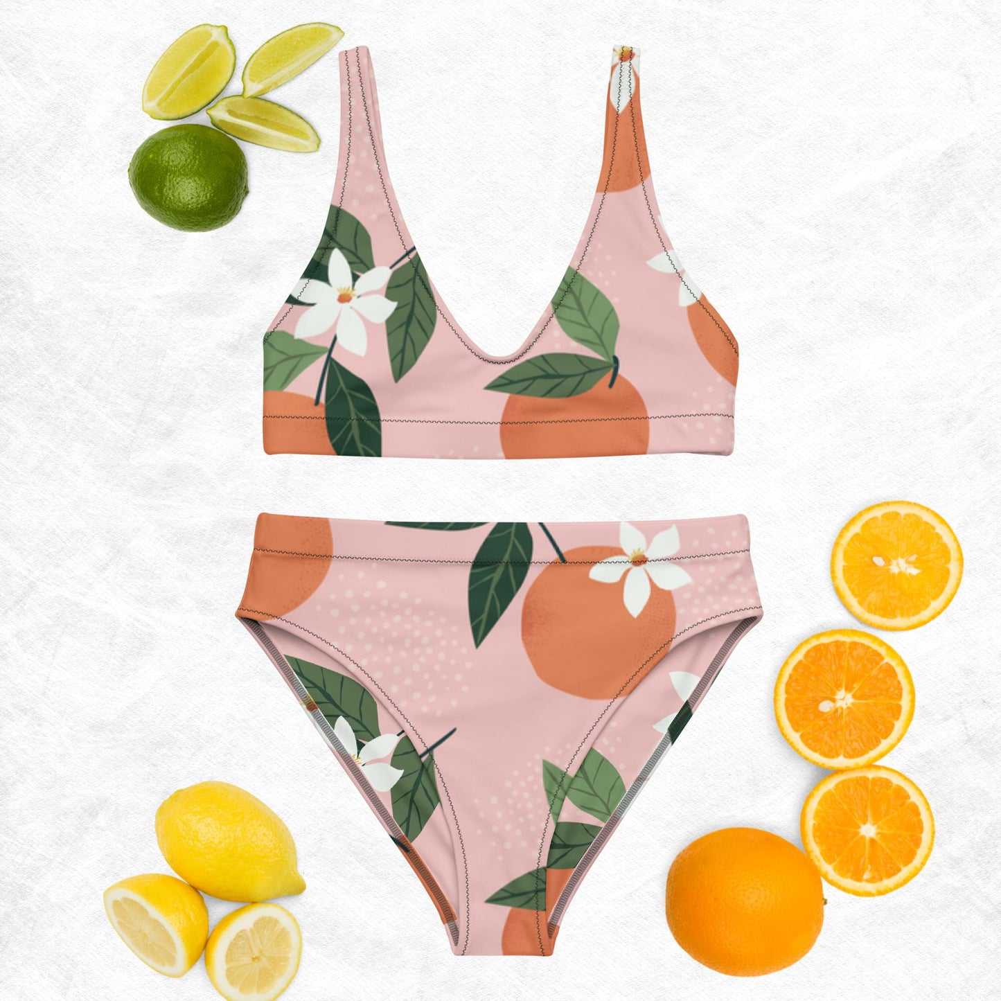 Women's Recycled high-waisted Two-piece bikini