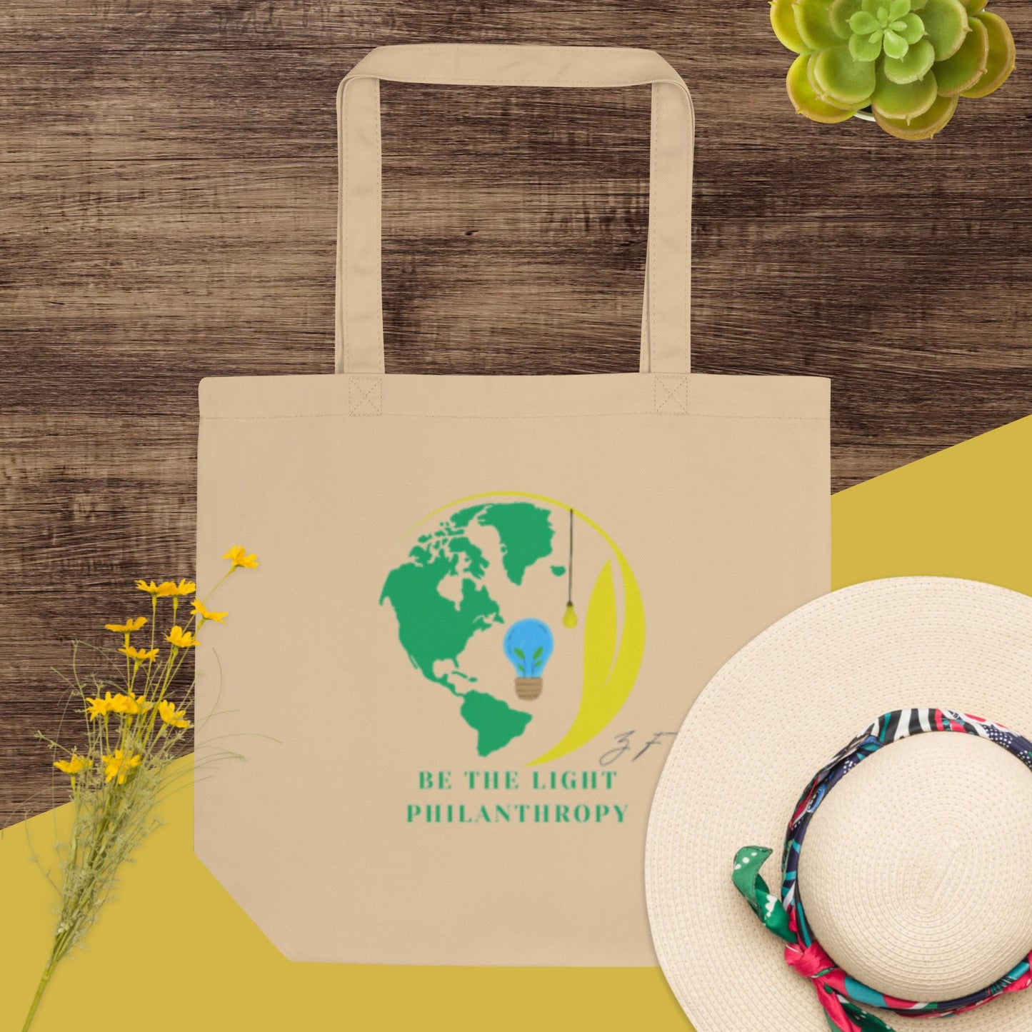 Be The Light Philanthropy Eco Tote Bag