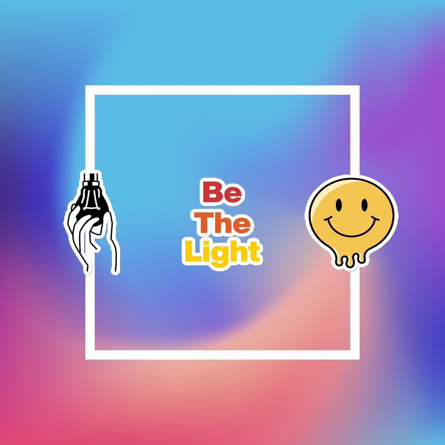 Bubble-free stickers - Be The Light - Be Motivated, Empowered, and Inspired by these simple reminder stickers.