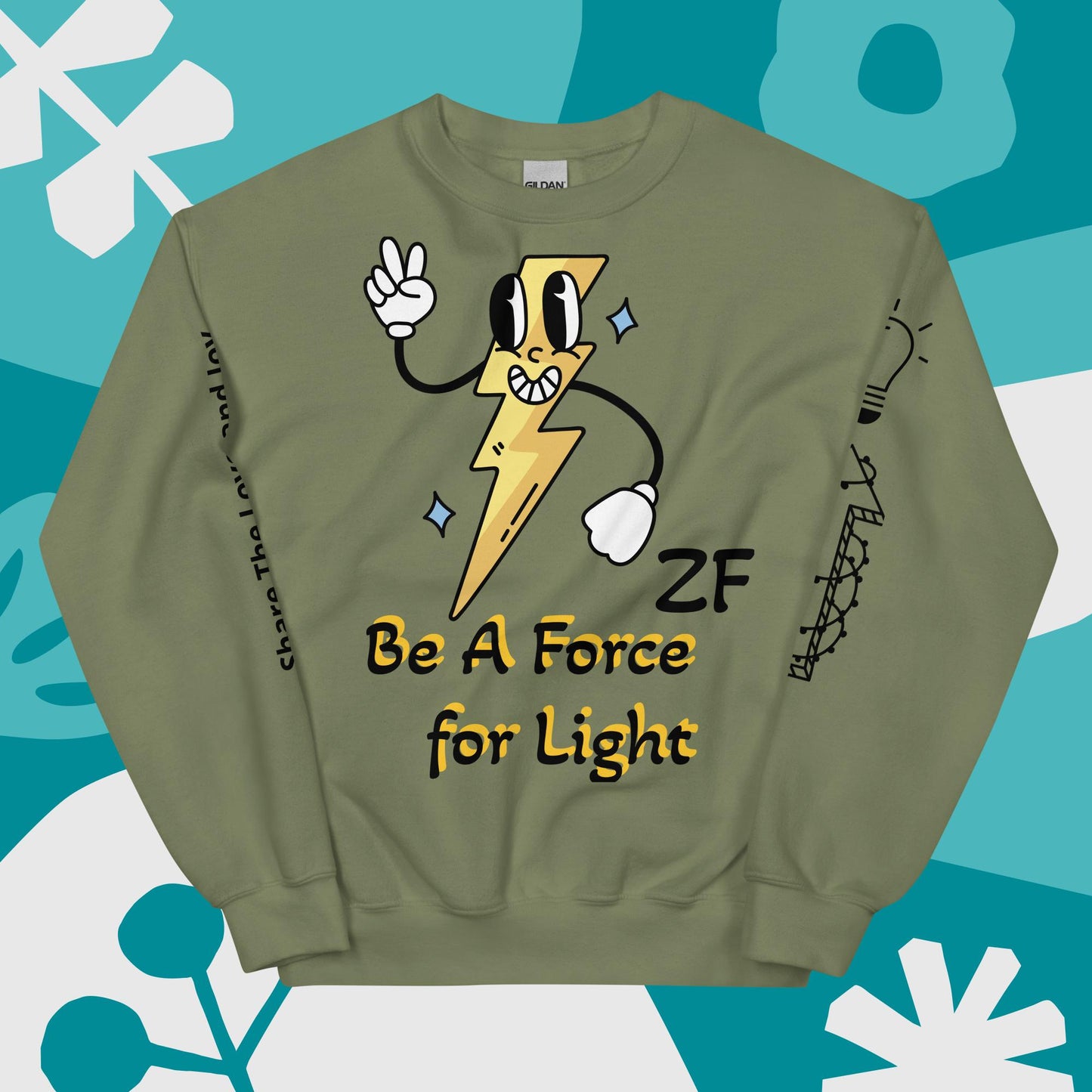 Be The Light Multi-Color Unisex Sweatshirt