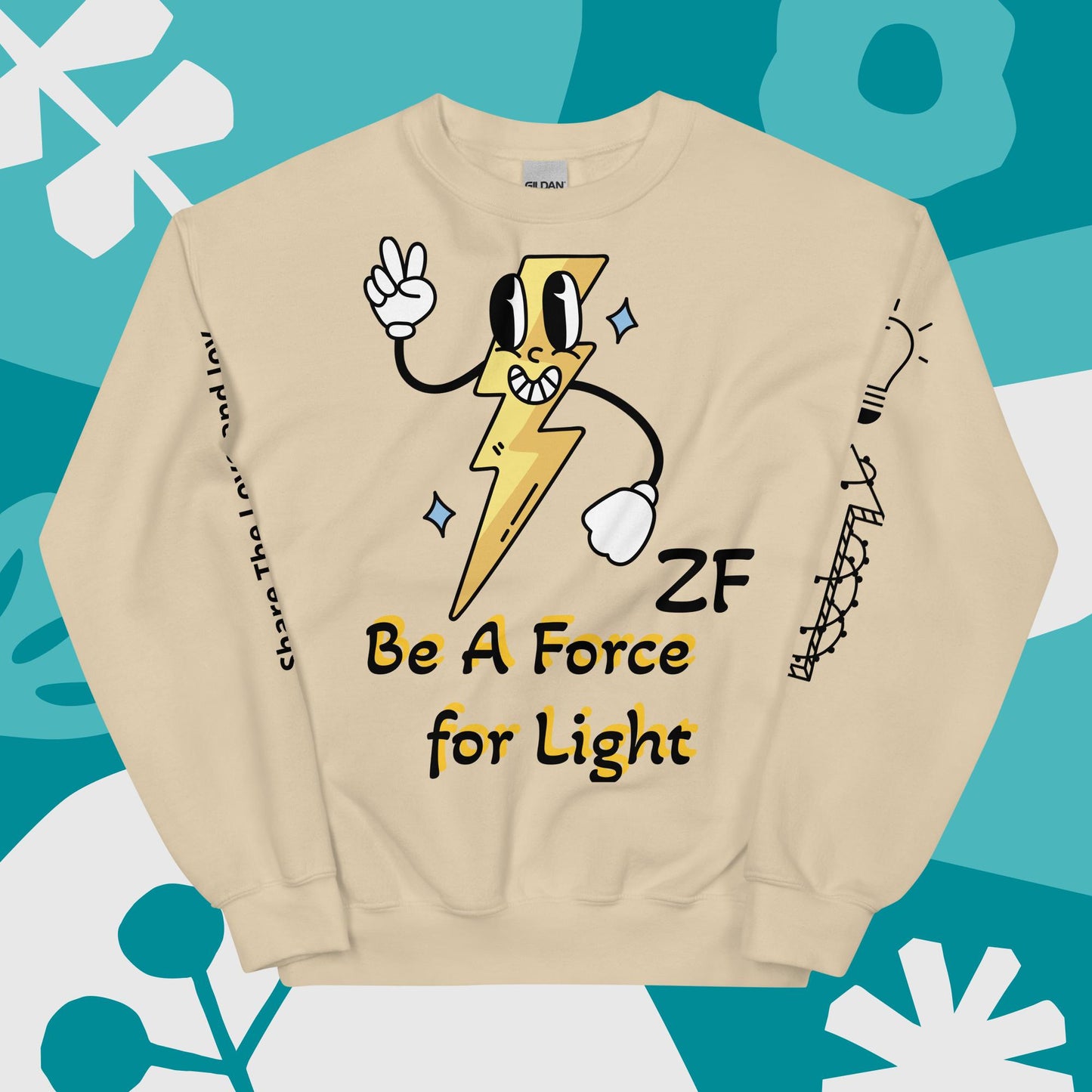 Be The Light Multi-Color Unisex Sweatshirt