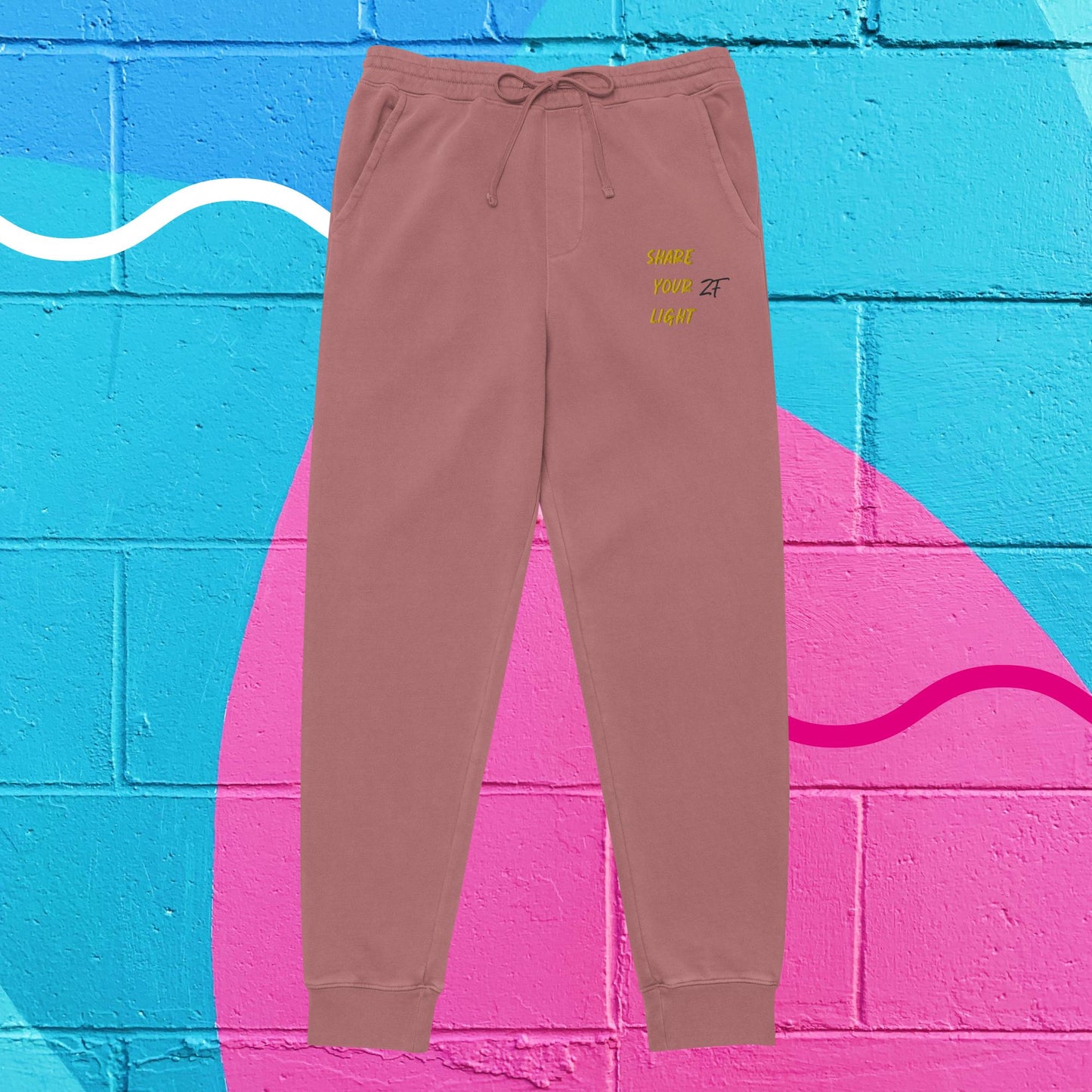 Unisex pigment-dyed sweatpants - Be The Light