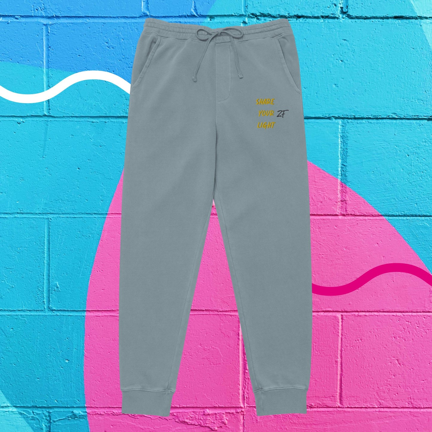 Unisex pigment-dyed sweatpants - Be The Light